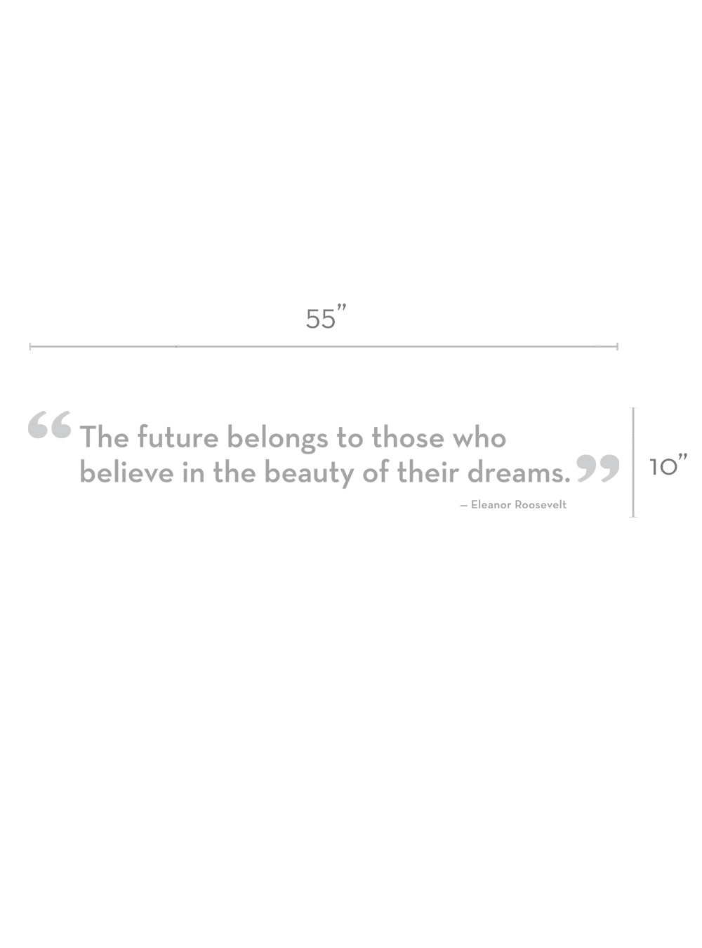 The Future Belongs Quote Wall Decal