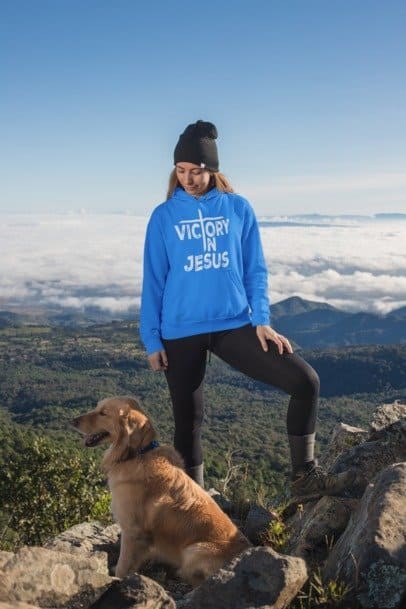 F&H Christian Victory In Jesus Unisex Hoodie - Soft, Stylish & Cozy