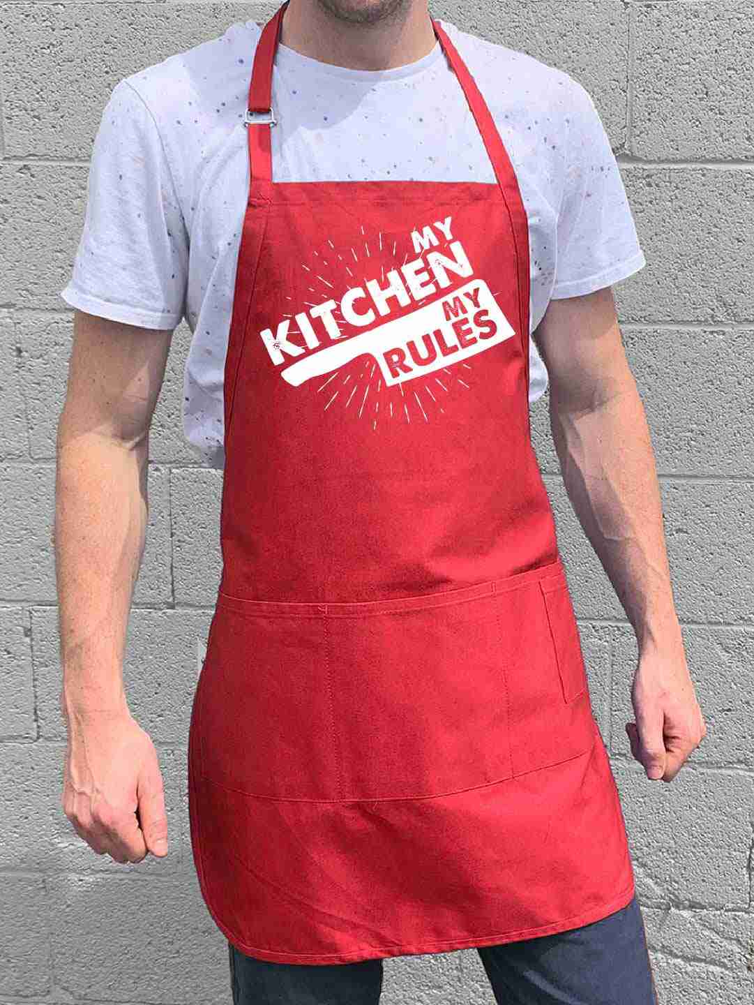 My Kitchen, My Rules Apron - Premium Quality Adjustable Cotton Apron