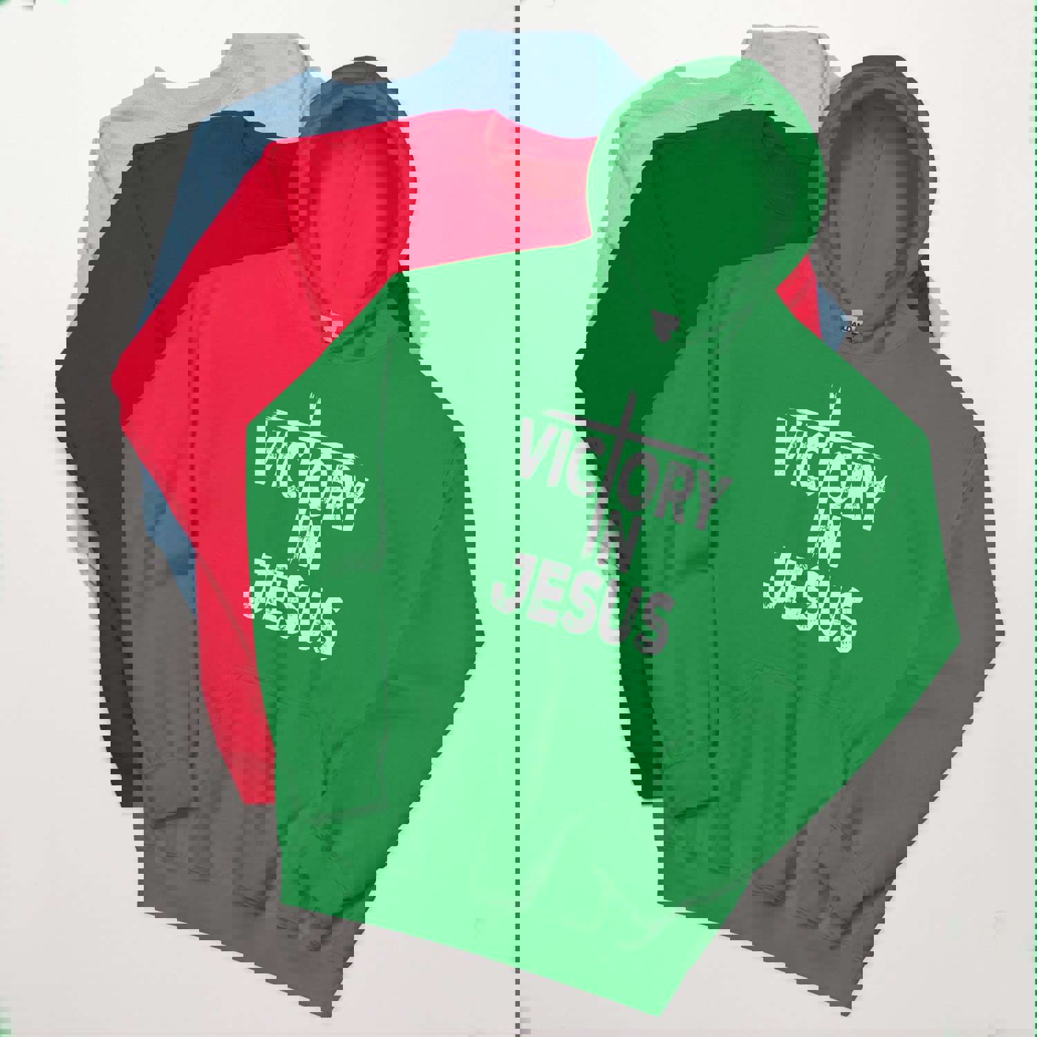 F&H Christian Victory In Jesus Unisex Hoodie - Soft, Stylish & Cozy