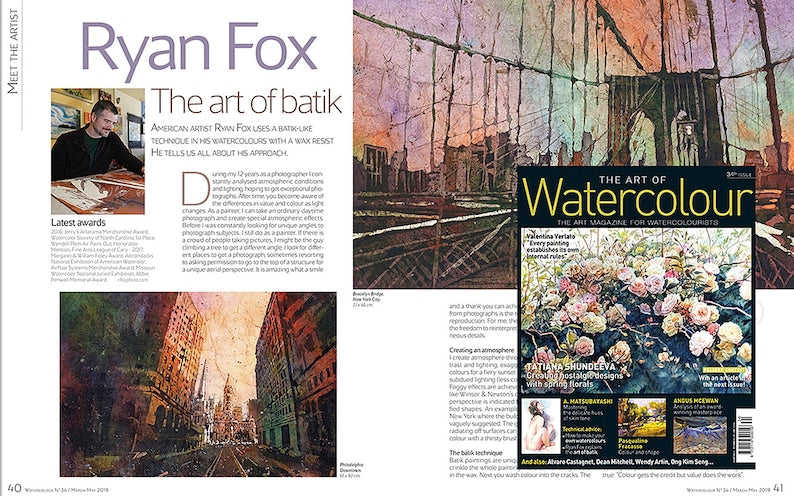 Original Bird Landscape Watercolor Painting - Hand Signed Artwork