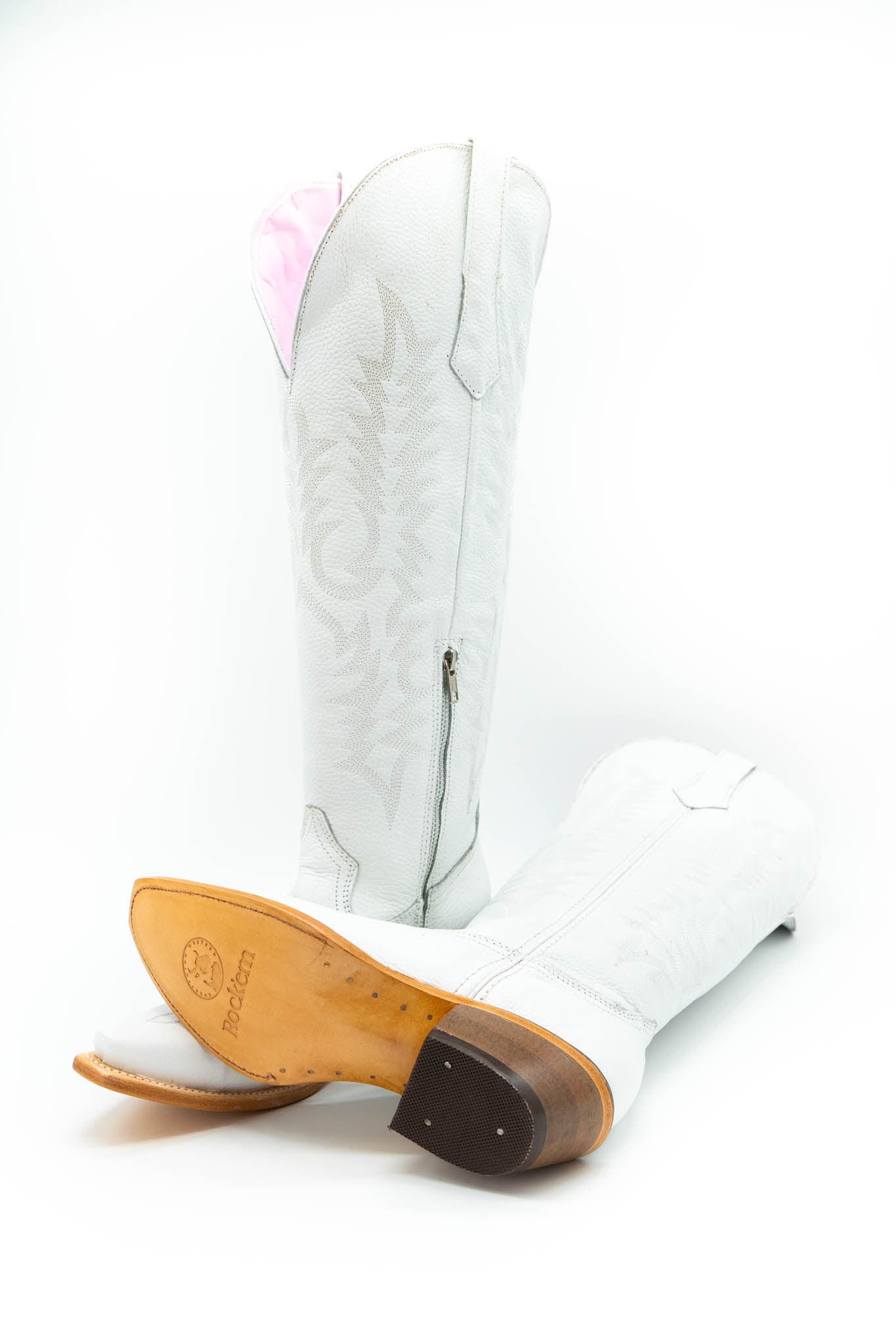 Alexa Est. Aguila Tall Wide Calf Friendly Cowgirl Boot - Genuine Leather