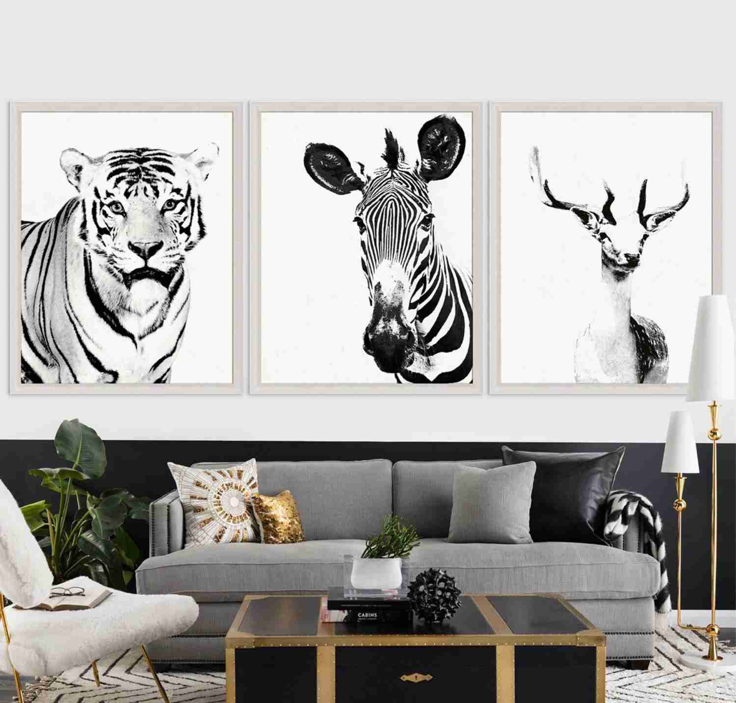 Natural Curiosities Tylinek Zebra Art - High Contrast Wildlife Print