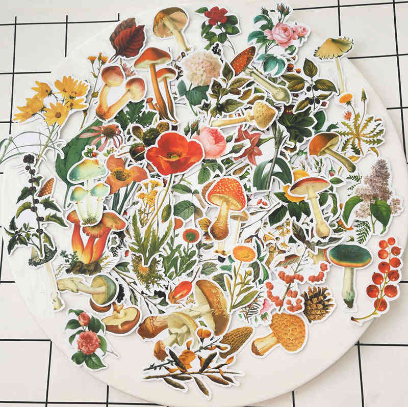 Vintage Flowers Stickers Pack A