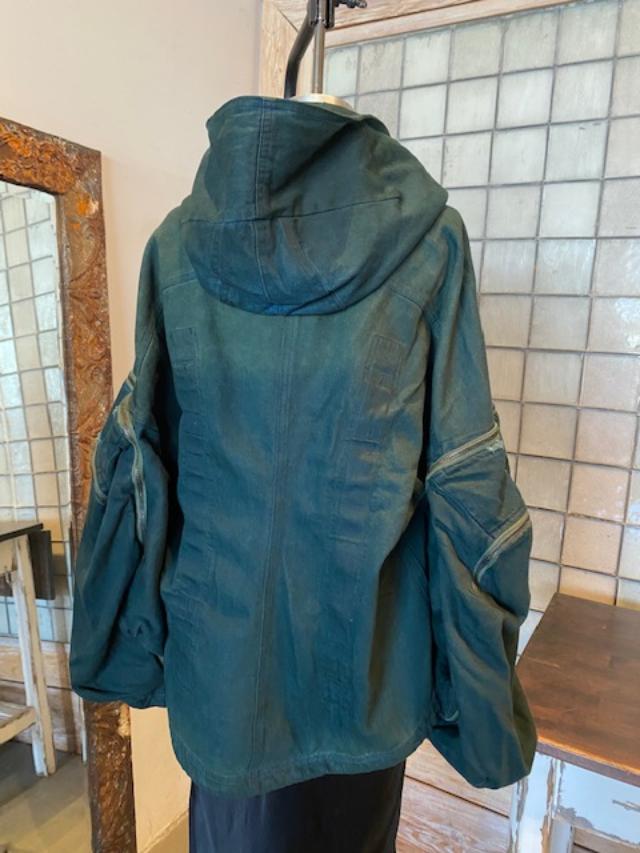 Rundholz DIP Denim Hoodie Jacket - Oversized Fit with Removable Hood and Pockets