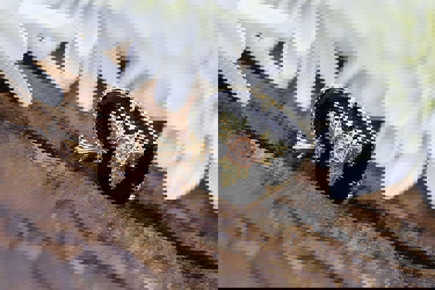 10k Heart and Onyx Black Hills Gold Pendant