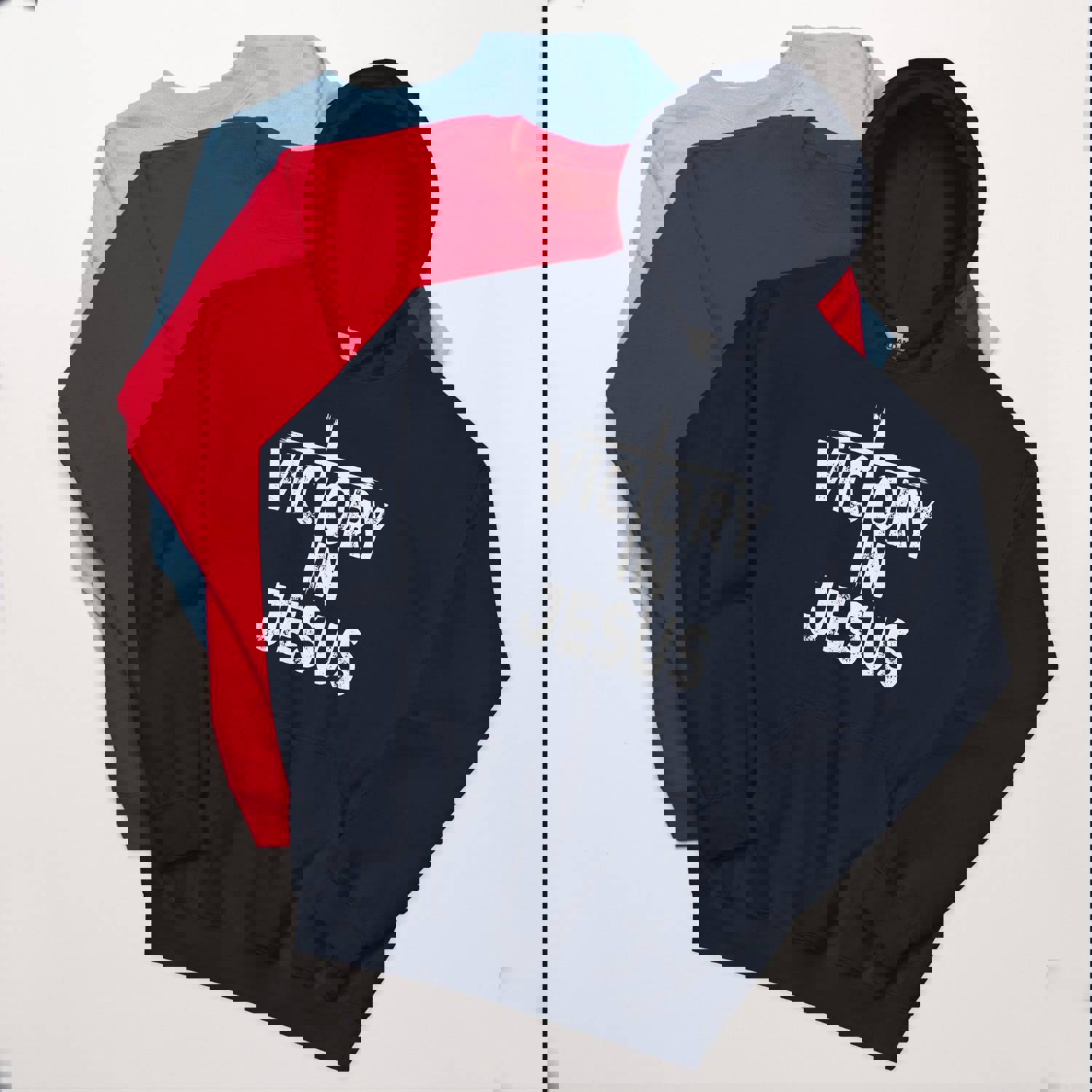 F&H Christian Victory In Jesus Unisex Hoodie - Soft, Stylish & Cozy