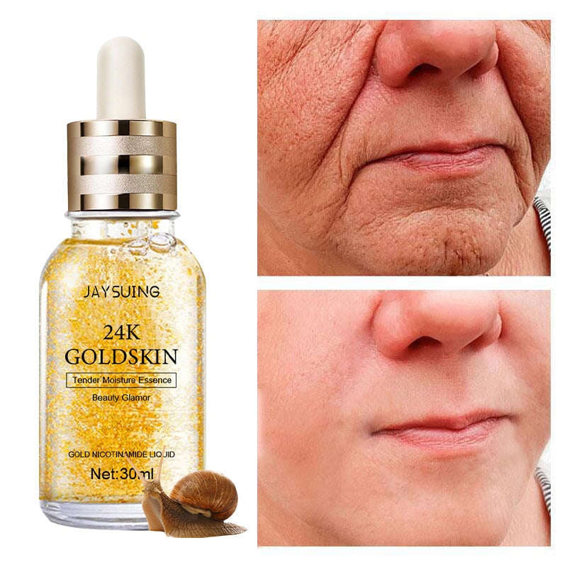 24K Gold Collagen Snail Anti-Aging Face Serum