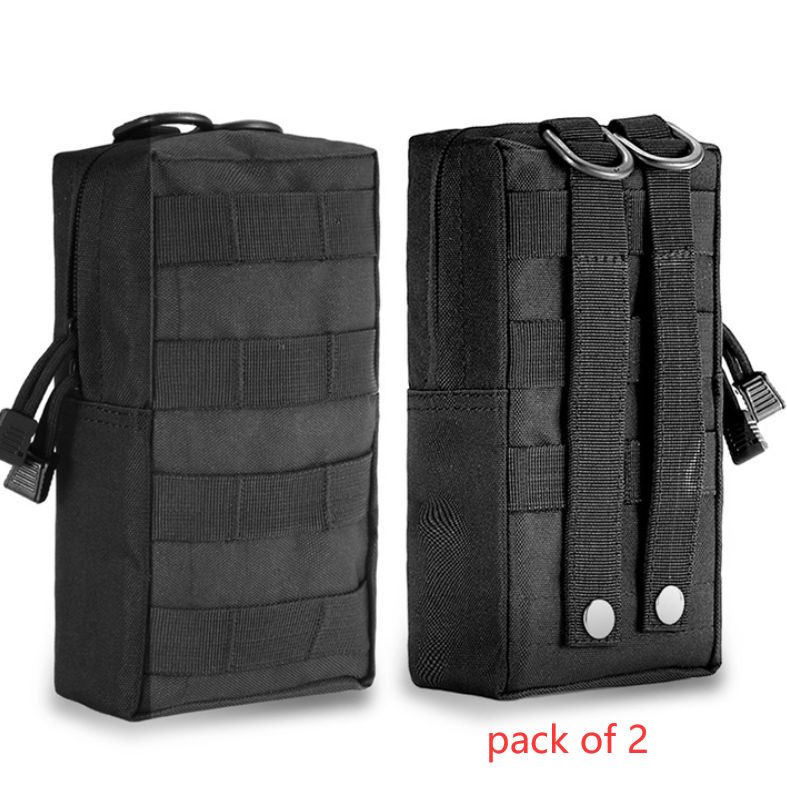 Tactical Molle Utility Pouch - Water-resistant EDC Gear Bag for Military & Outdoor Use
