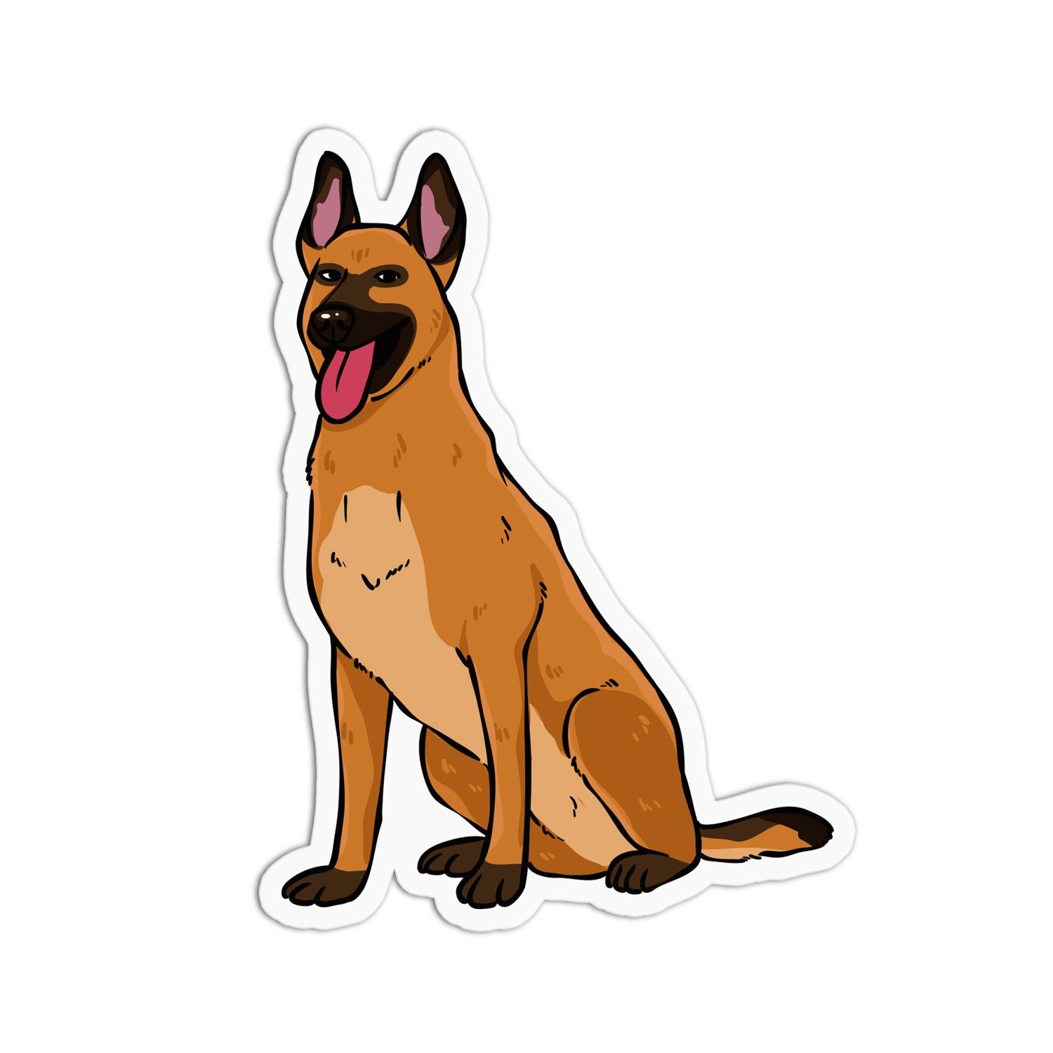 Malinois Dog Sticker - Waterproof & Durable