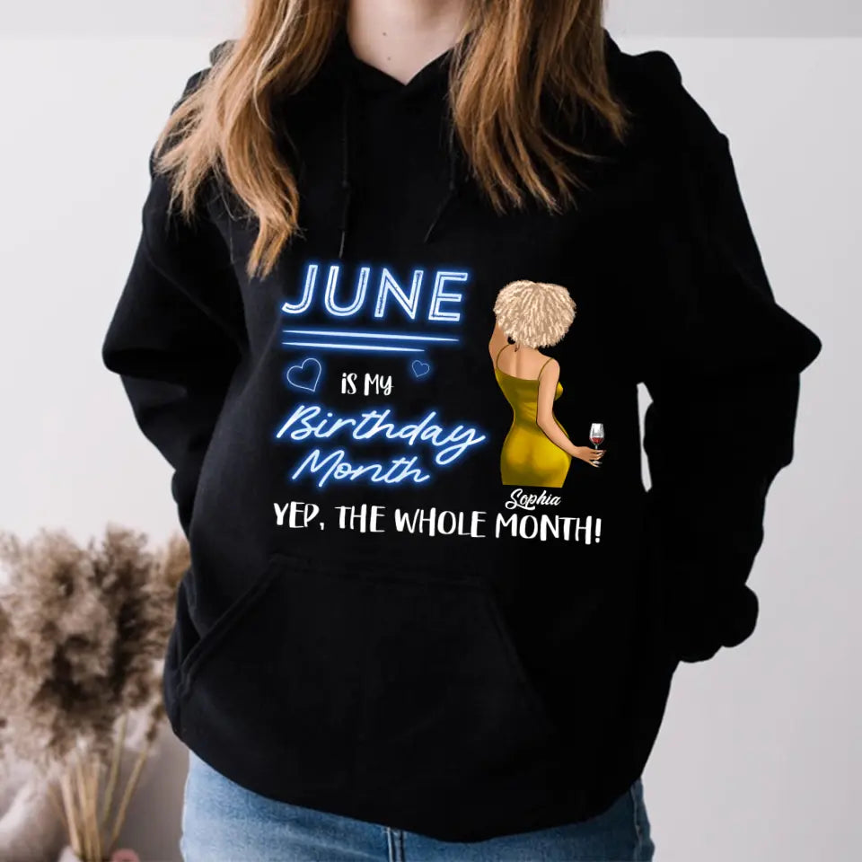 June Birthday Shirt - Custom Birthday Gift for Women Born in June