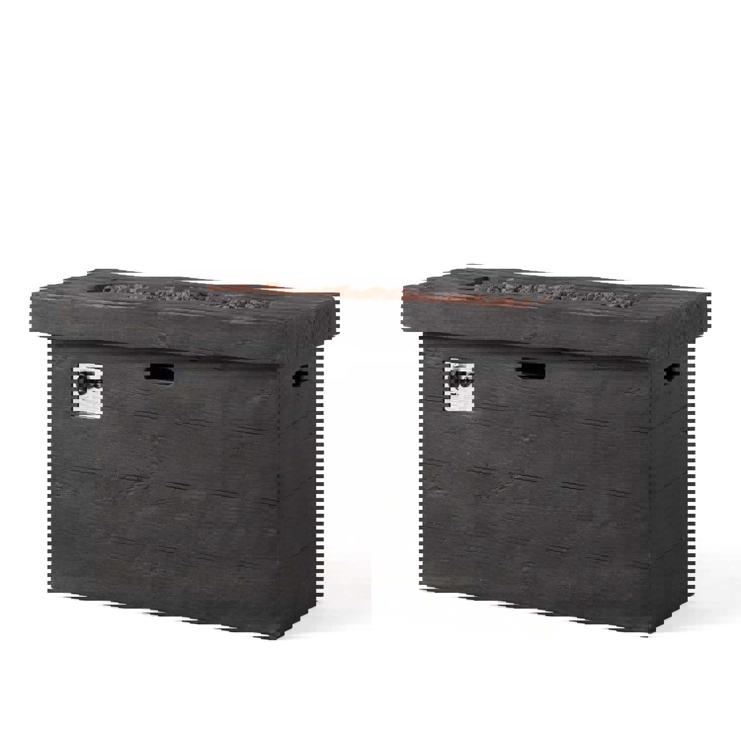 Aubreey Outdoor Rectangular Gas Burning Fire Pit - 50000 BTU