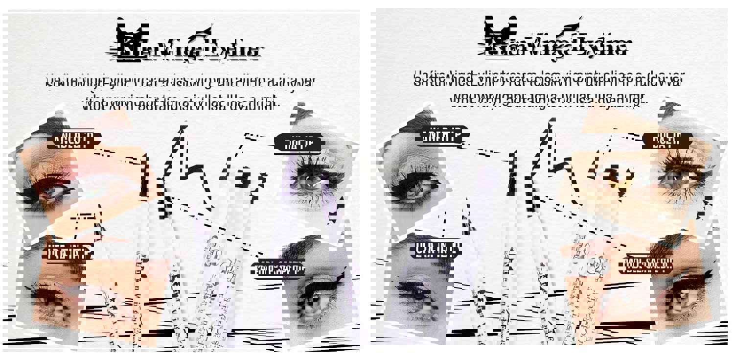 J.CAT BEAUTY KITTEN WINGED EYELINER KWE104