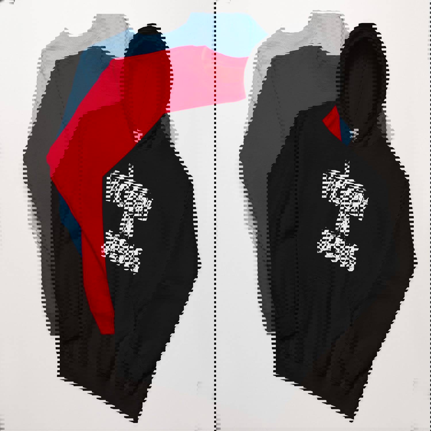 F&H Christian Victory In Jesus Unisex Hoodie - Soft, Stylish & Cozy