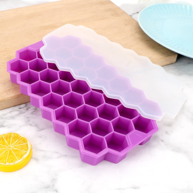 Silicone Ice Cube Mold - Food Grade Ice Ball Maker for Eco-Friendly Homemade Ice Cubes
