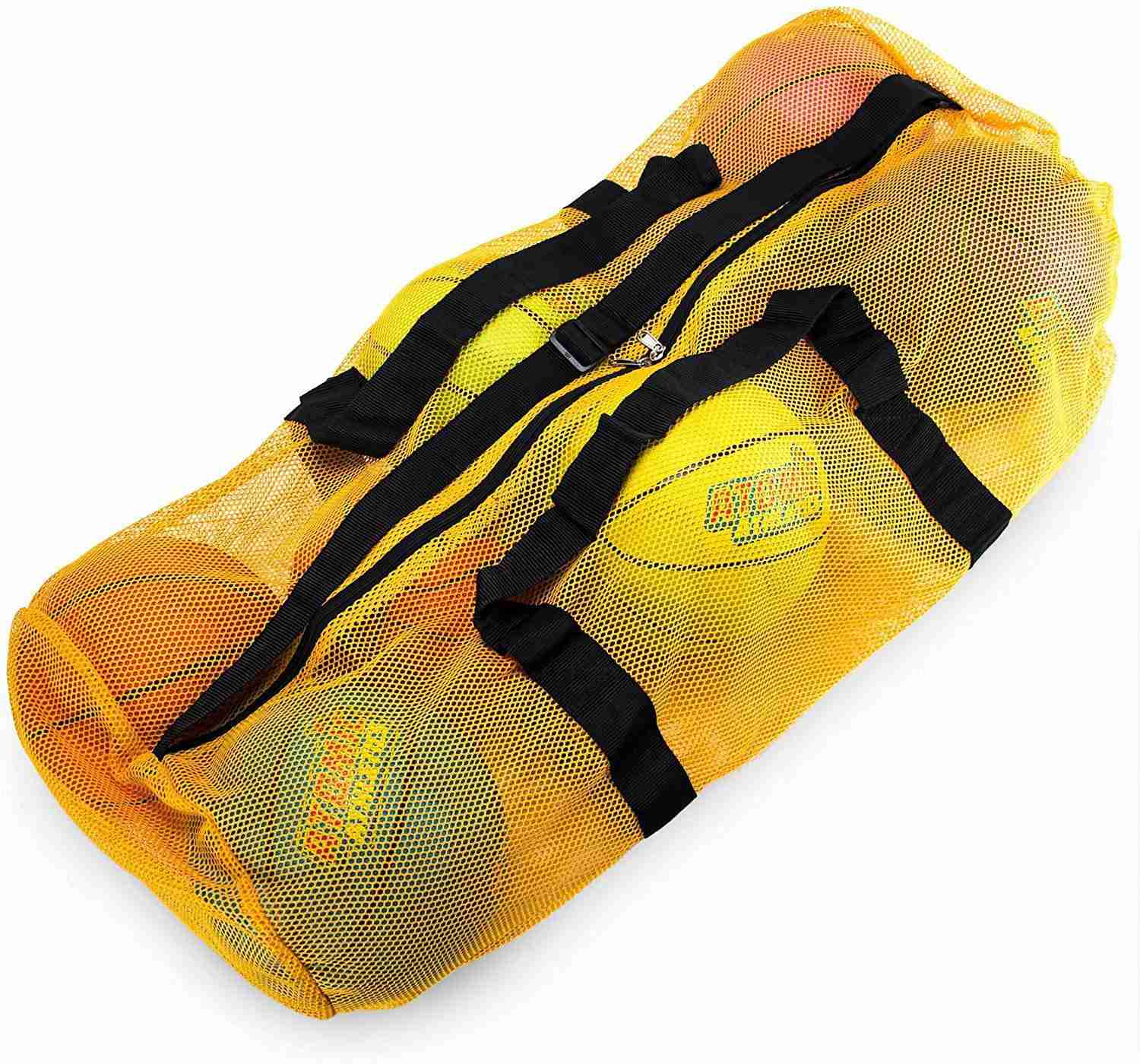 Crown Sporting Goods 39 Mesh Sports Ball Bag with Adjustable Shoulder Strap