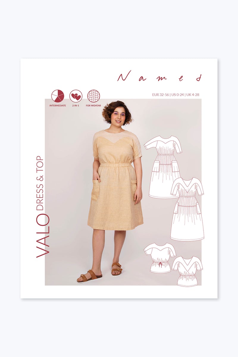 Named Clothing, Valo Dress & Top, Paper Pattern
