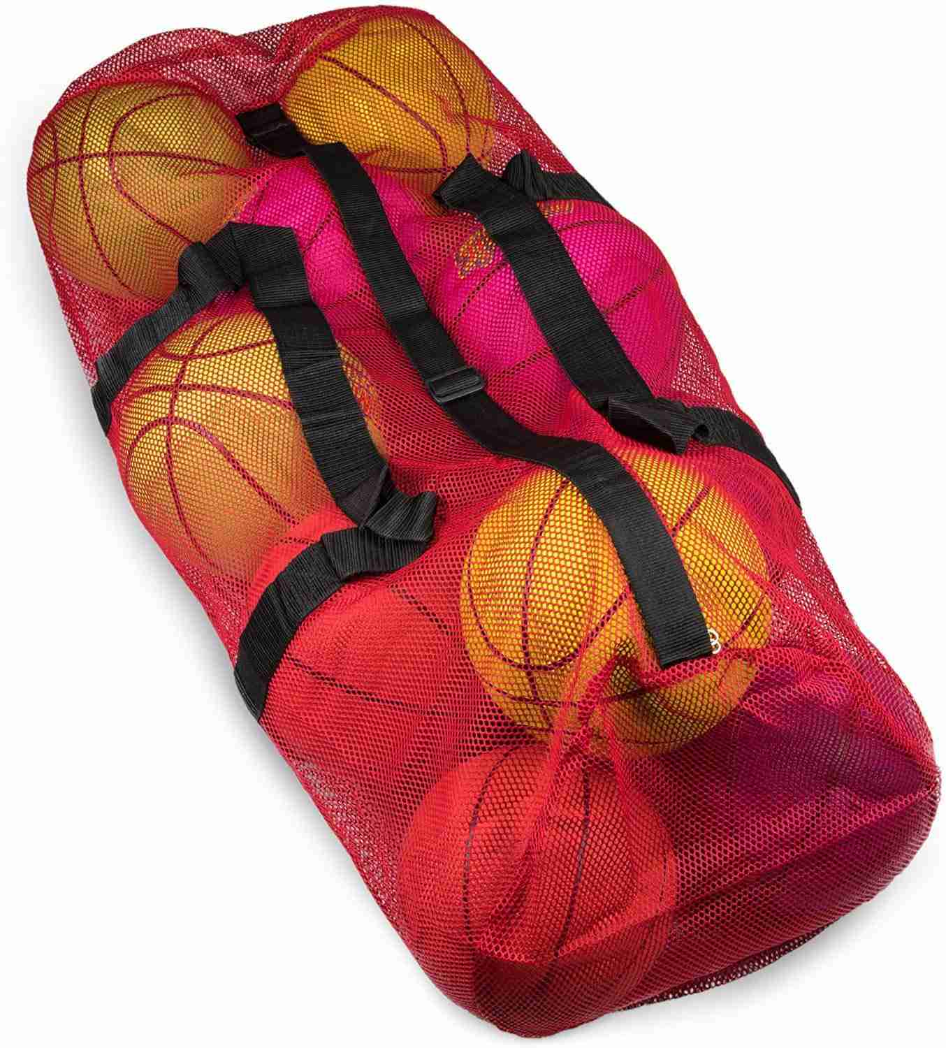 Crown Sporting Goods 39 Mesh Sports Ball Bag with Adjustable Shoulder Strap