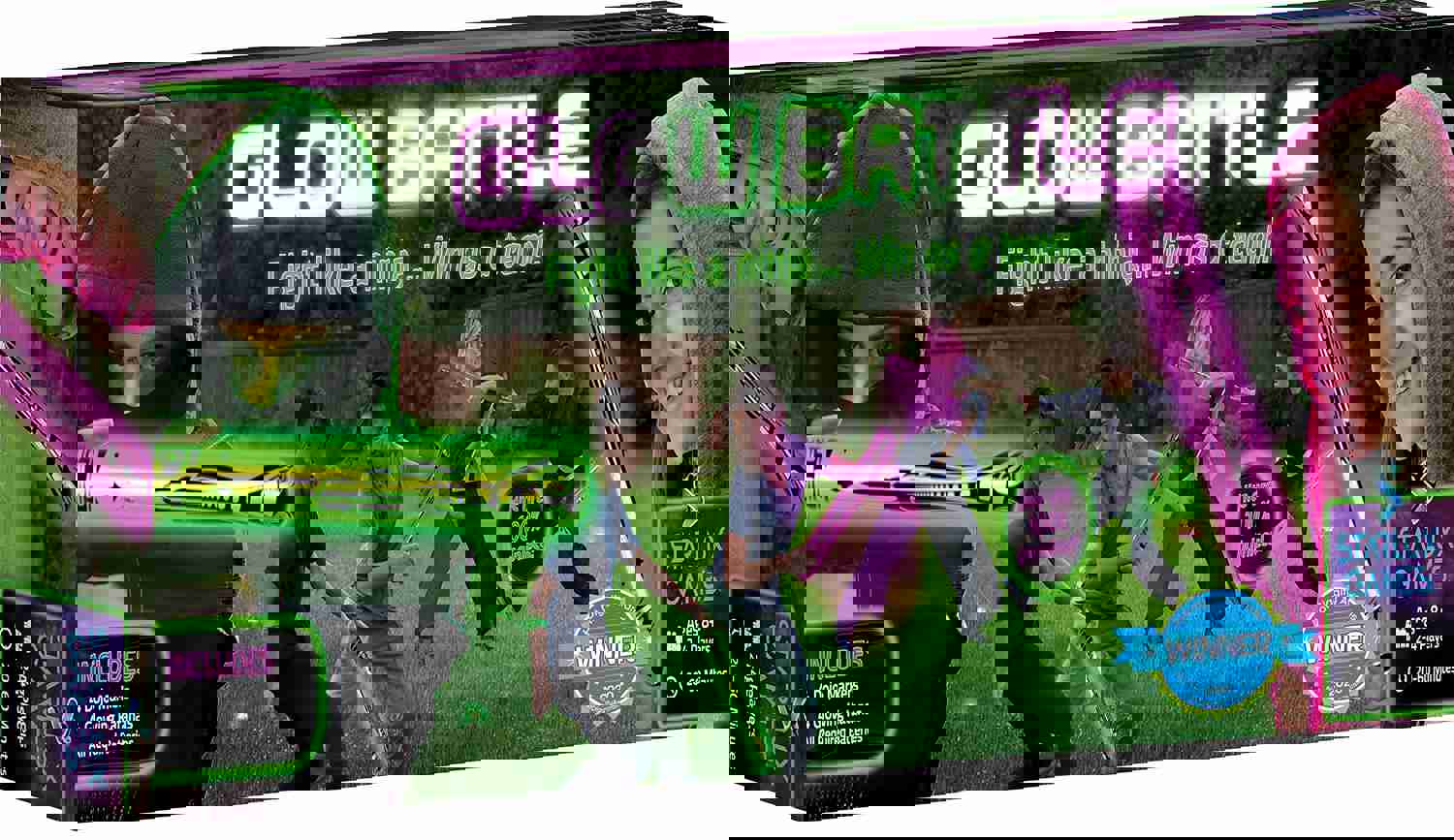 Starlux Games Glow Battle: Ninja Game with Glow-in-The-Dark Foam Swords for Kids and Teens