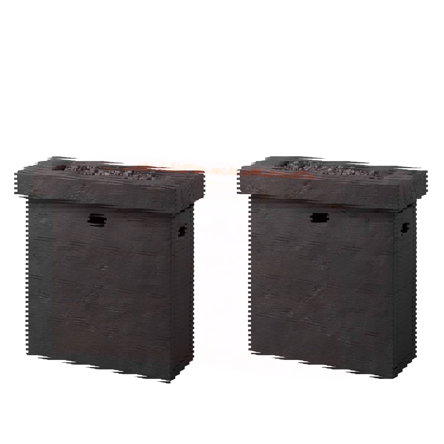 Aubreey Outdoor Rectangular Gas Burning Fire Pit - 50000 BTU