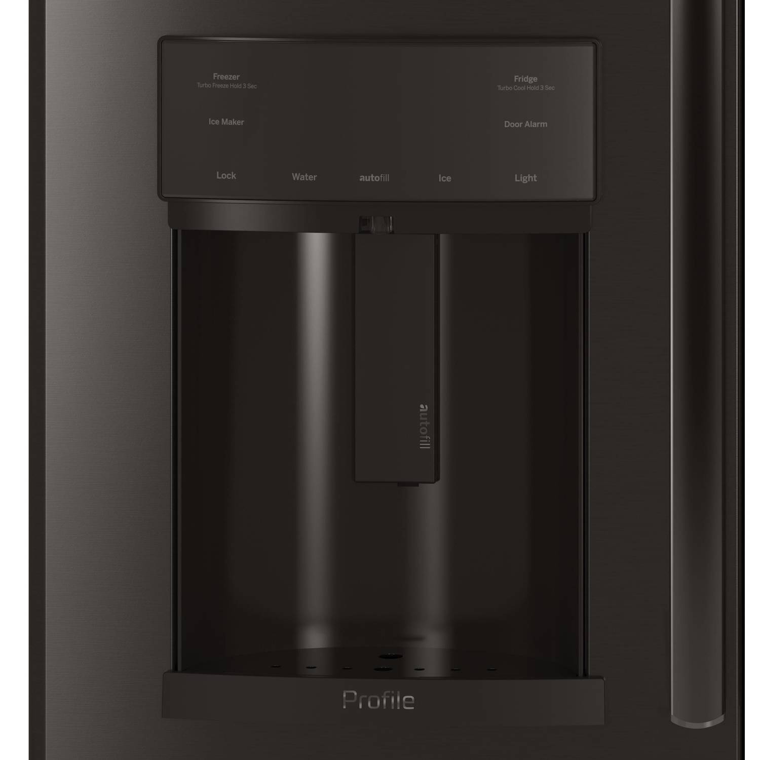 GE Profile 36-inch, 27.8 cu. ft. French 3-Door Refrigerator with Ice and Water PFE28KBLTS