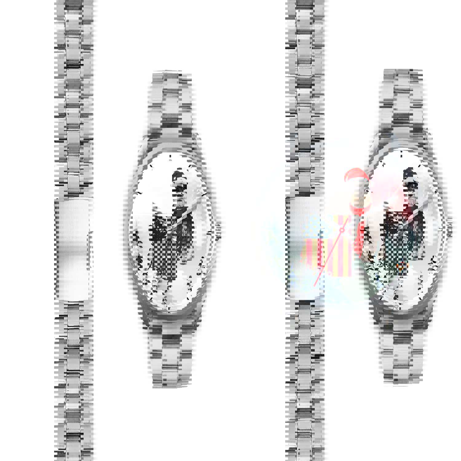 Miniature Schnauzer Arizona Christmas Special Wrist Watch