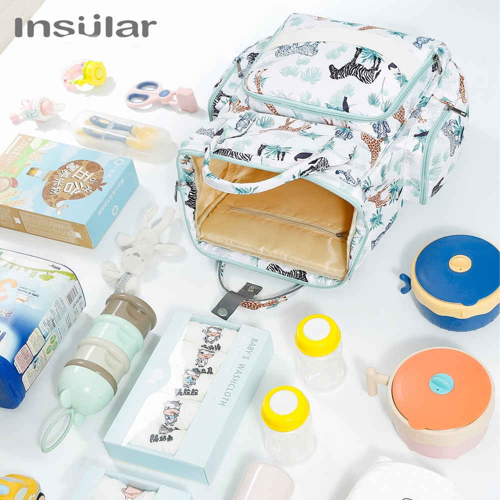 Baby Diaper Backpack - Large Capacity Mummy Travel Stroller Bag