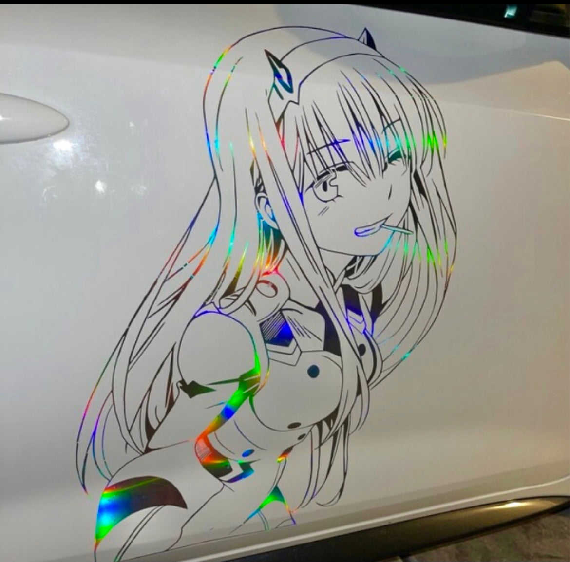 Large Anime Girl 02 Car Graphic Vinyl Decal - Removable Sticker for Cars and Trucks