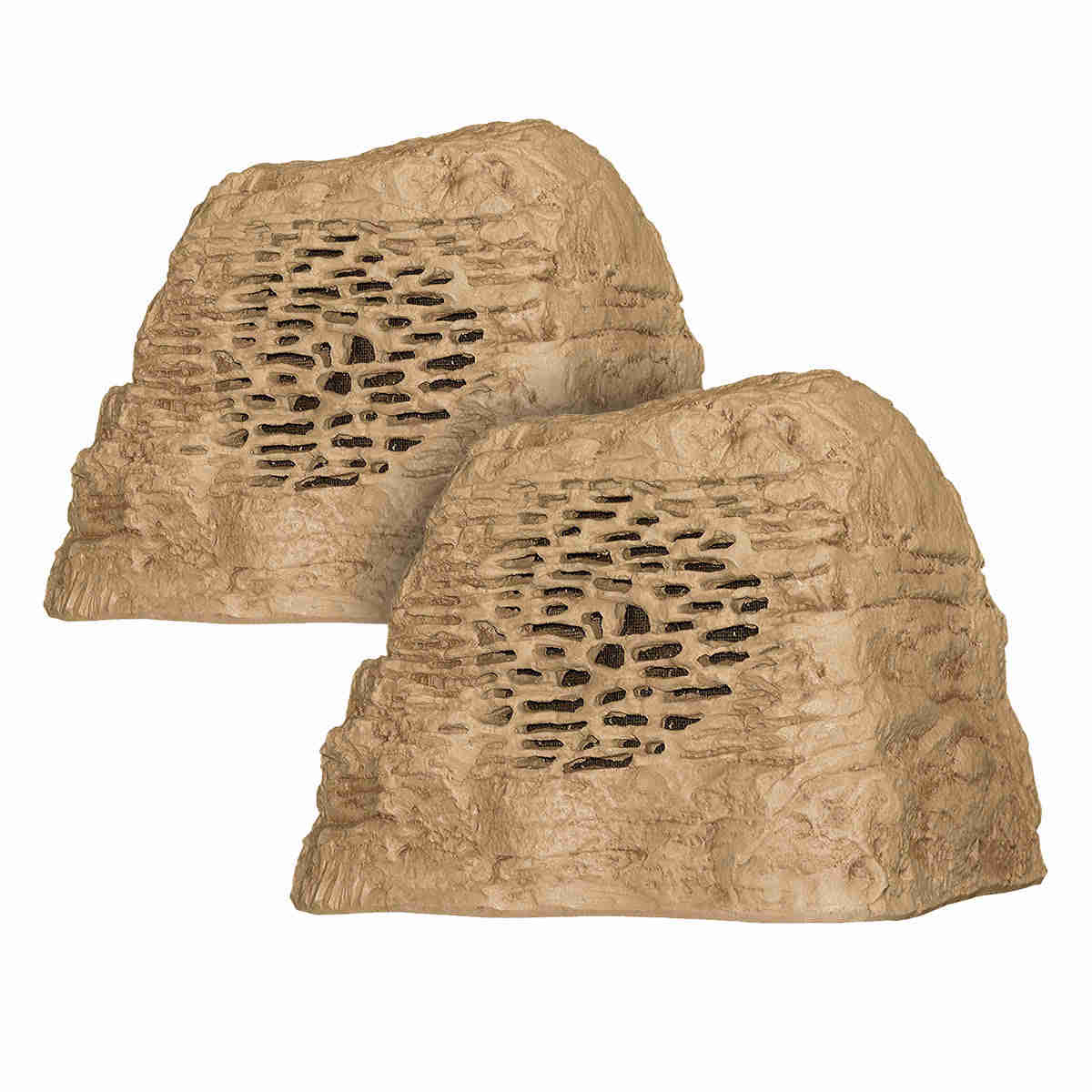 Rockustics OctoRock Powered 8 2-way Outdoor Rock Speaker - Pair (Sandstone)