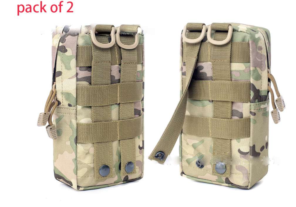 Tactical Molle Utility Pouch - Water-resistant EDC Gear Bag for Military & Outdoor Use