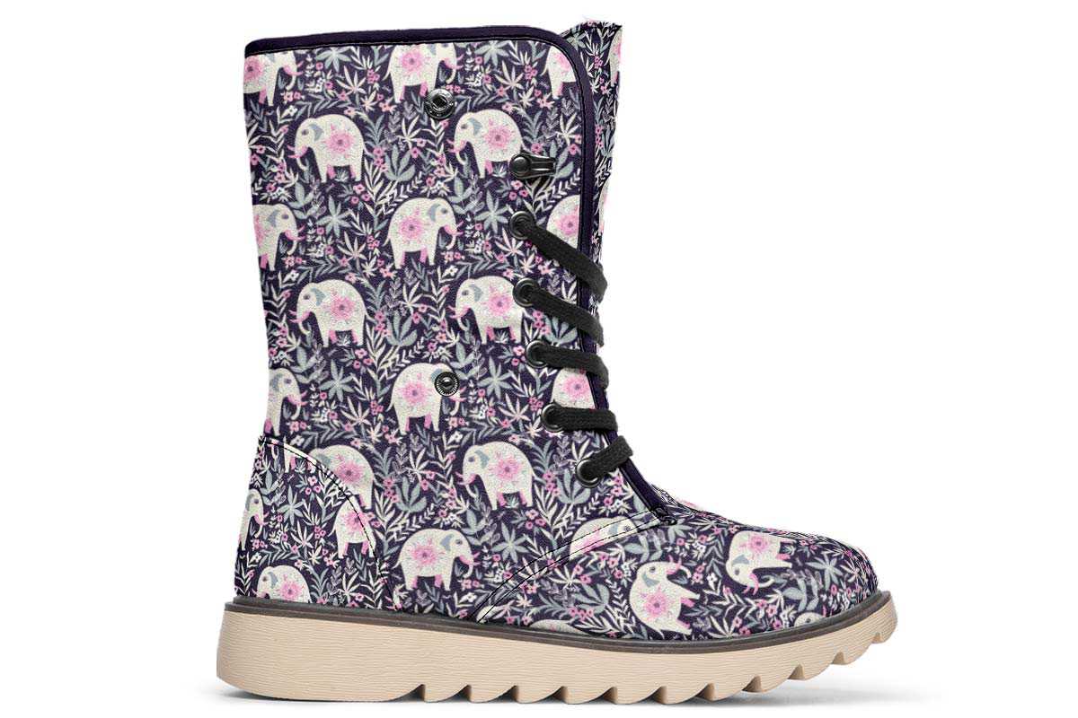 Floral Elephant Polar Vibe Boots