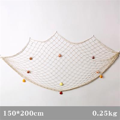 Qfdian Mediterranean Wind Nautical Fishing Net Seaside Wall Decoration