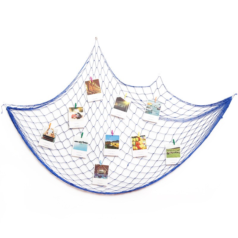 Qfdian Mediterranean Wind Nautical Fishing Net Seaside Wall Decoration