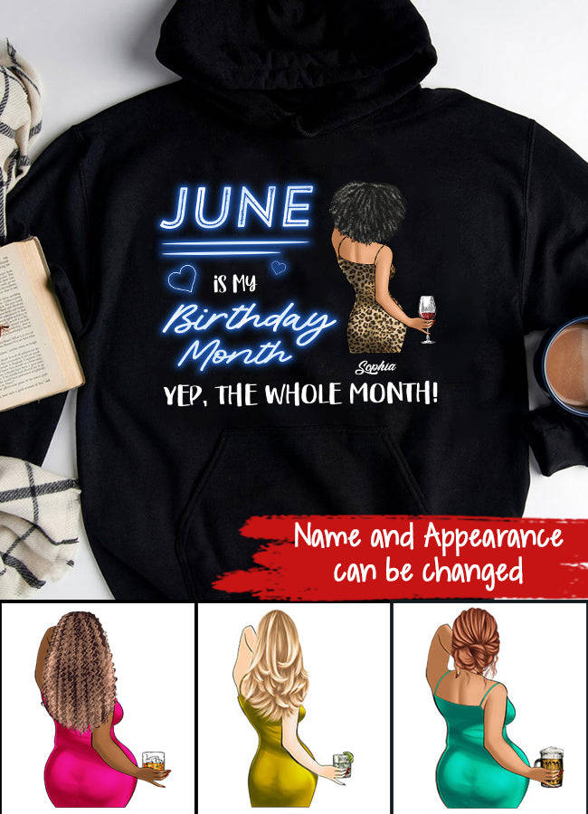 June Birthday Shirt - Custom Birthday Gift for Women Born in June