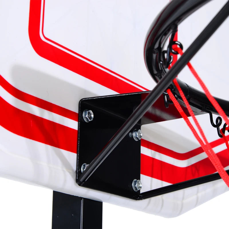 Soozier Adjustable Portable Basketball Hoop System with Wheels for Indoor & Outdoor Use