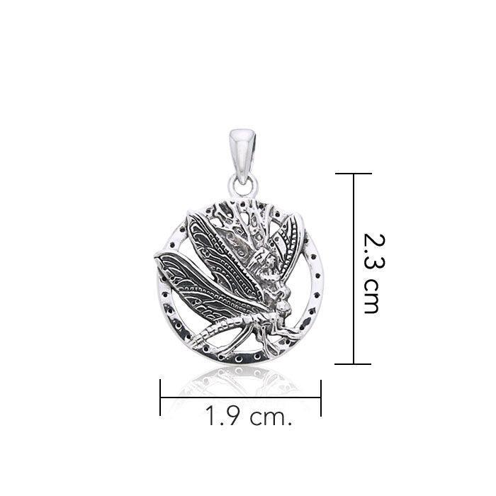 Jody Bergsma Dragonfly Fairy Sterling Silver Jewelry Pendant