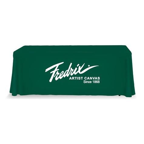 4ft Custom Printed Table Throw - Single Color Print Premium Poly Poplin Fabric