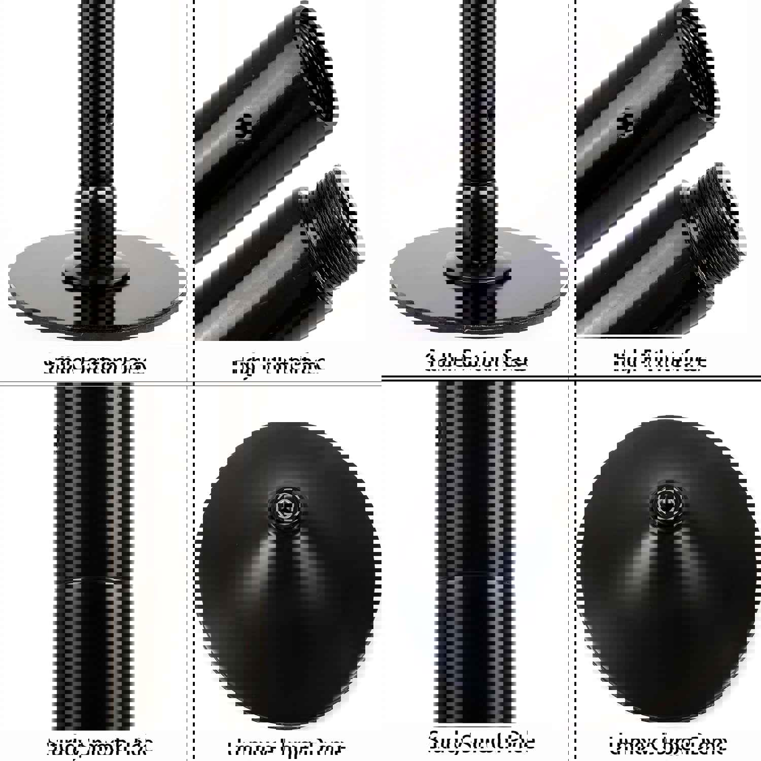 45mm Removable Dance Pole Set - Spinning & Static Fitness Pole for Home, Club, Party, or Pub