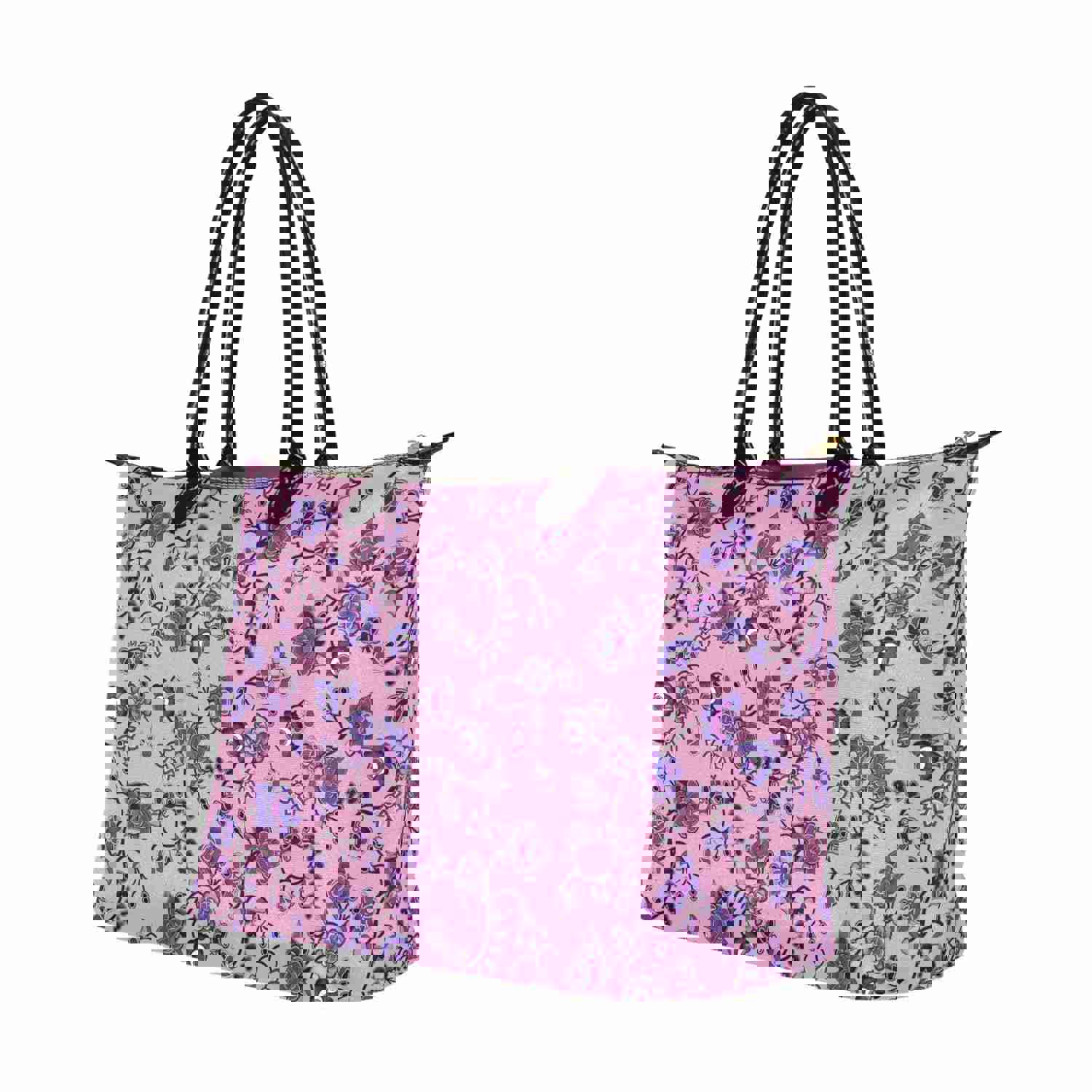 Purple Floral Amour Single-Shoulder Lady Handbag