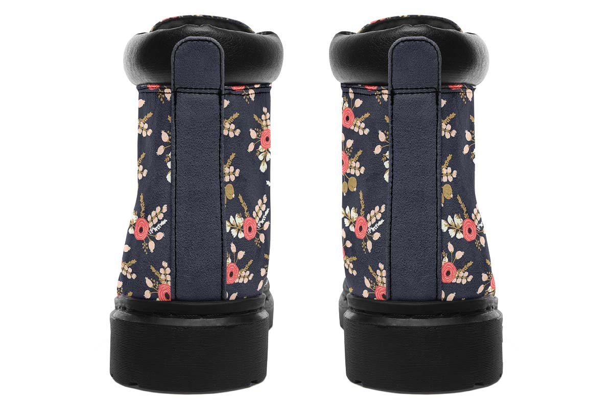 Silly Floral Pug Classic Vibe Boots