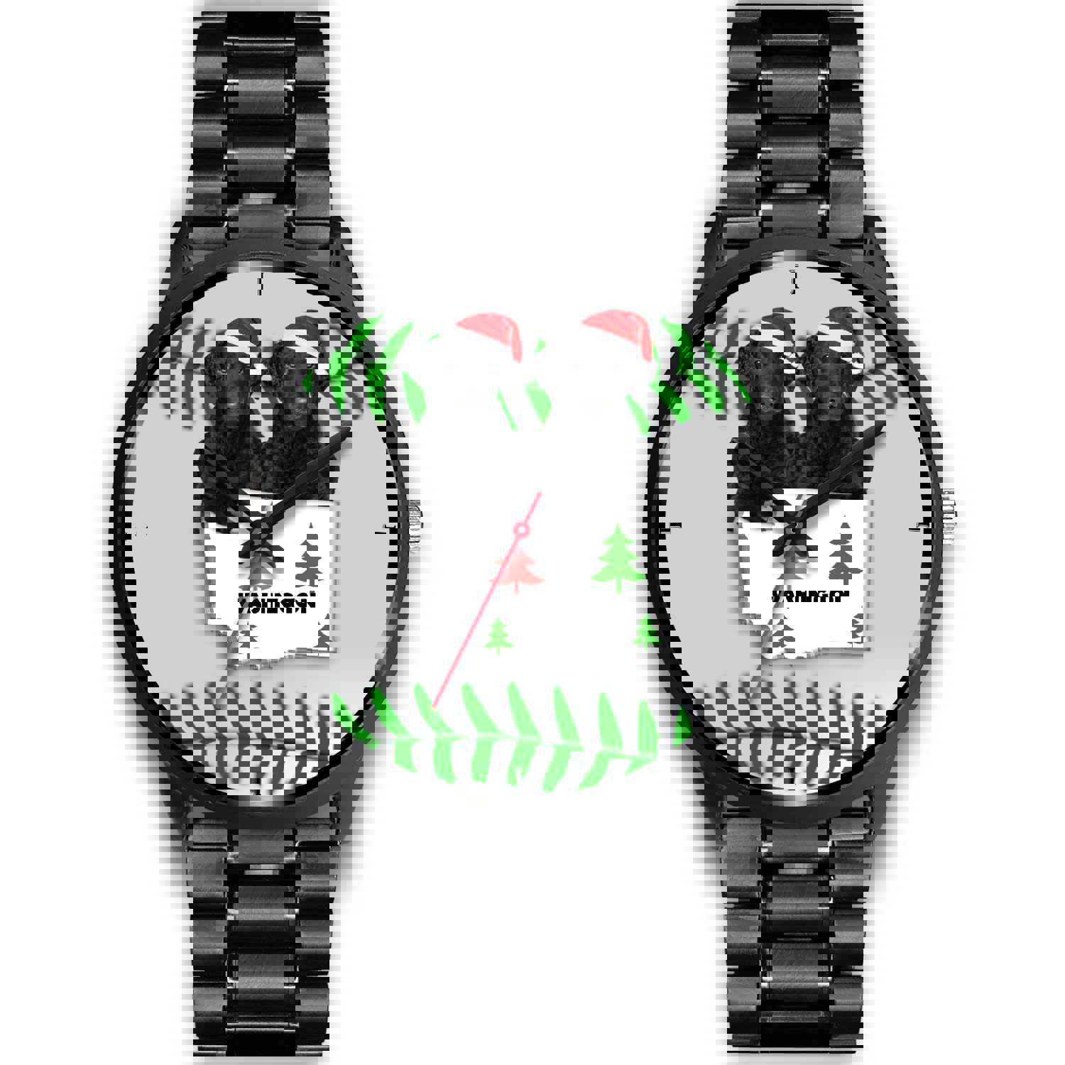 Curly Coated Retriever Washington Christmas Special Wrist Watch