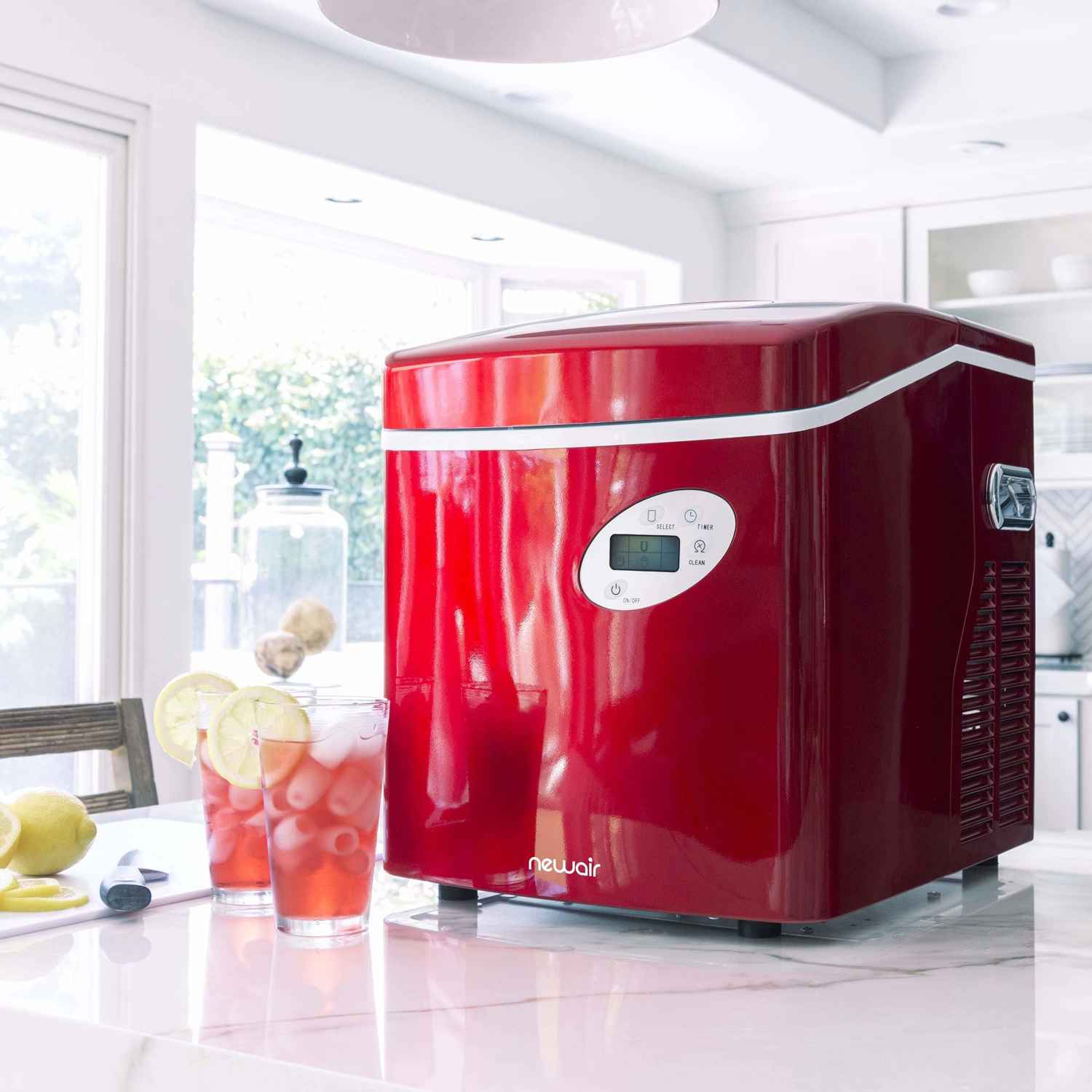 NewAir Countertop Ice Maker, 50 lbs. of Ice a Day, 3 Ice Sizes, BPA-Free & Self-Cleaning