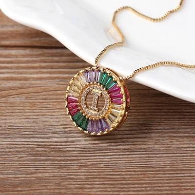The Rainbow Initial Necklace