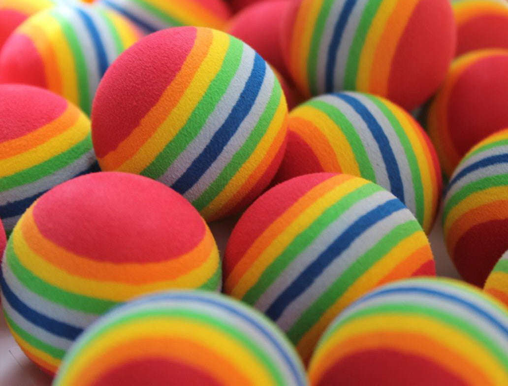 A99 Golf Rainbow Foam Practice Balls - 100 Pcs for Indoor & Outdoor Training