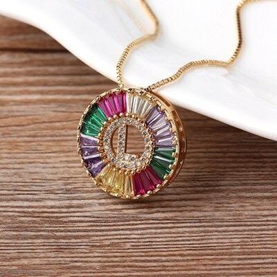 The Rainbow Initial Necklace