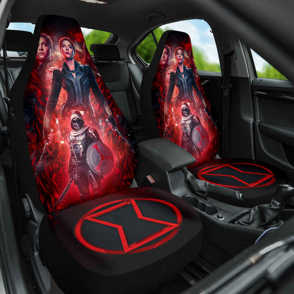 Black Widow Natasha Car Seat Covers - Premium Car Interior Accessories