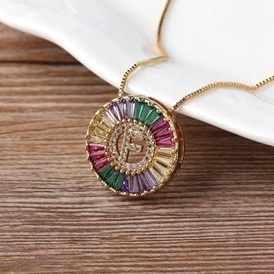 The Rainbow Initial Necklace
