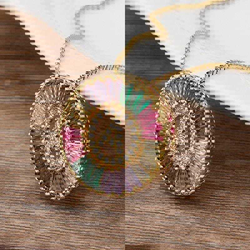 The Rainbow Initial Necklace