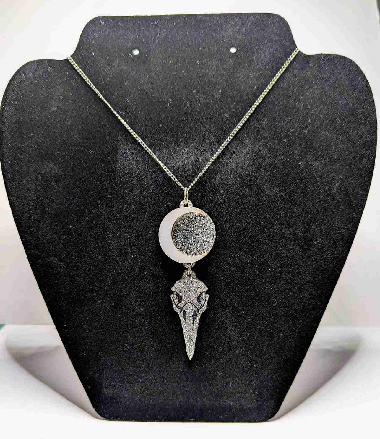 Moon Knight Sterling Silver Khonshu-Inspired Necklace Pendant | Disney-Inspired Jewelry