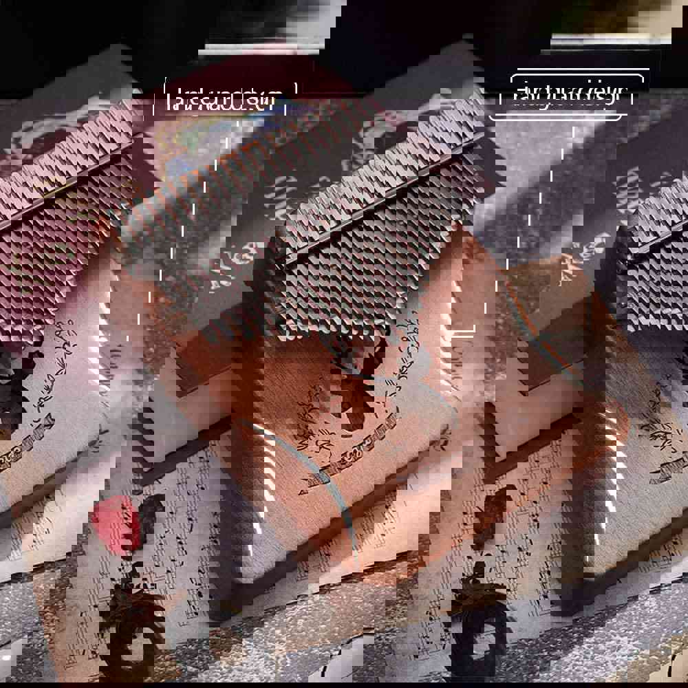 Dripex 17 Keys Kalimba Thumb Piano with Instruction Book and Tuning Hammer, Perfect for Beginners and Music Lovers